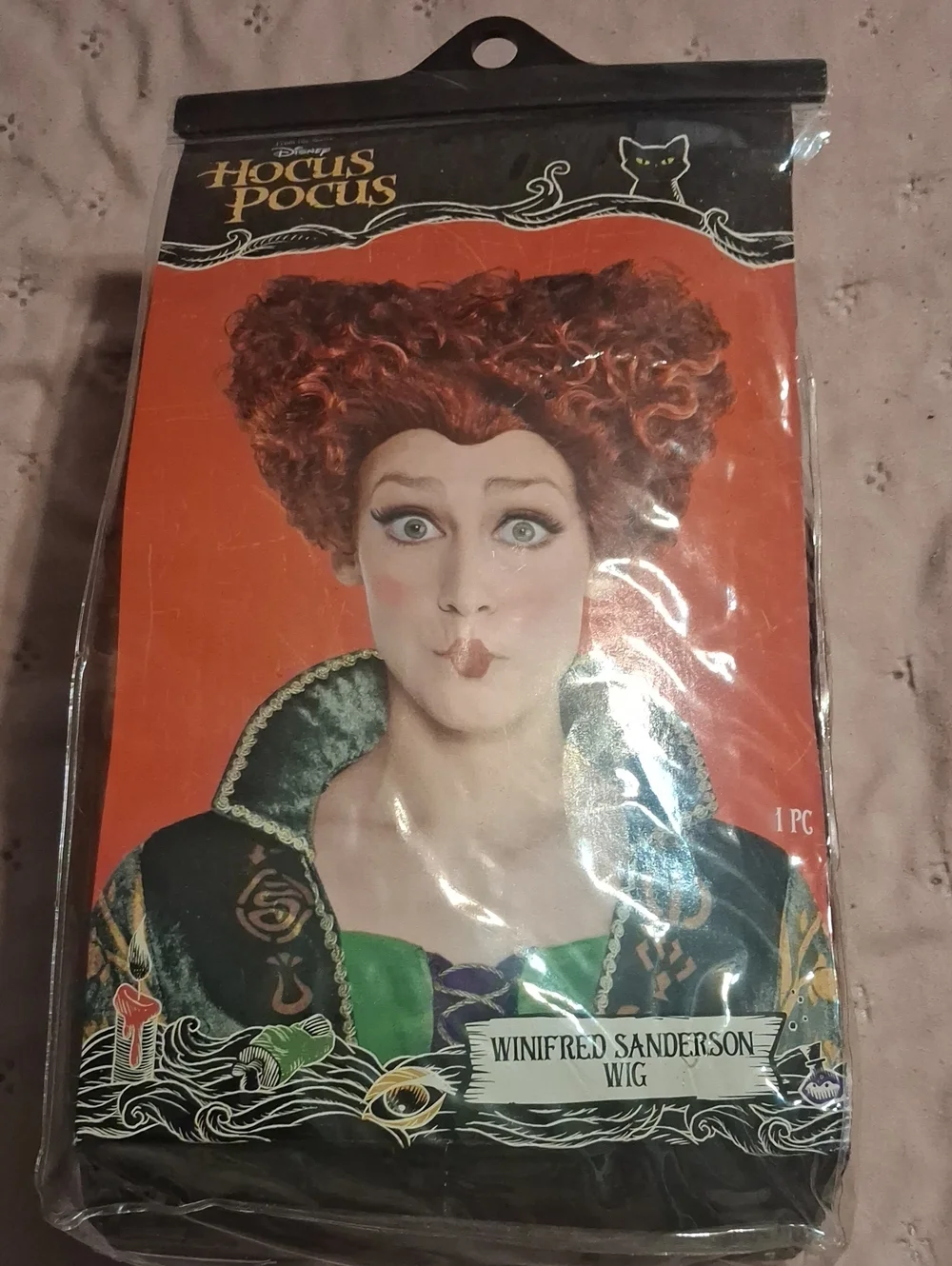 Disney Hocus Pocus Winifred Sanderson Curly Red Costume Wig